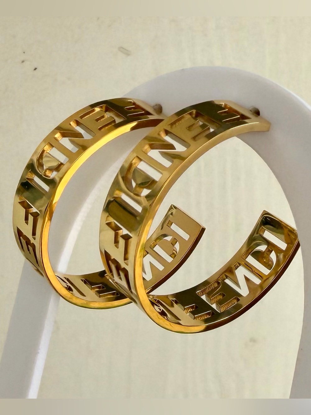 Gold Hoops - Picture 2 of 5
